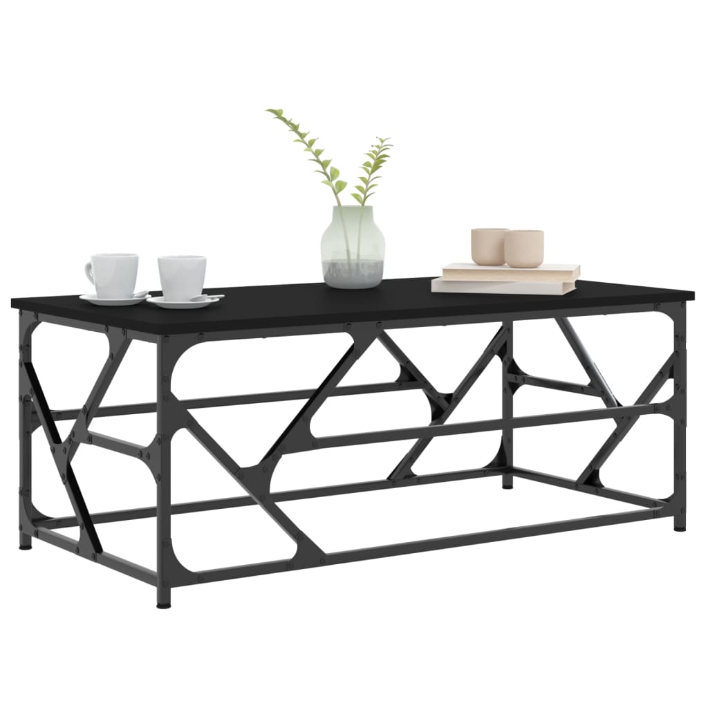 Table basse Noir 100x50x40 cm Bois d'ingénierie Tables basses vidaXL   