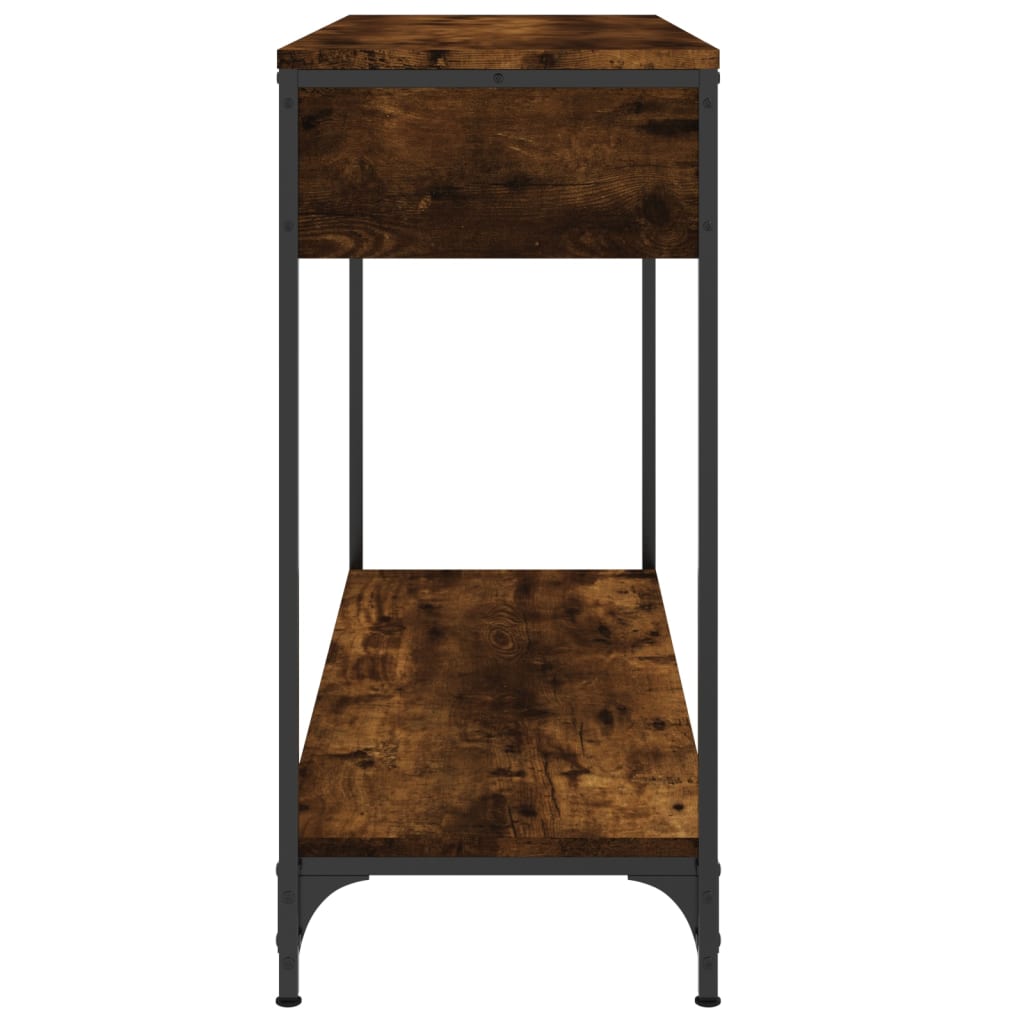 Table console chêne fumé 100x34,5x75 cm bois d'ingénierie Tables d'appoint vidaXL   