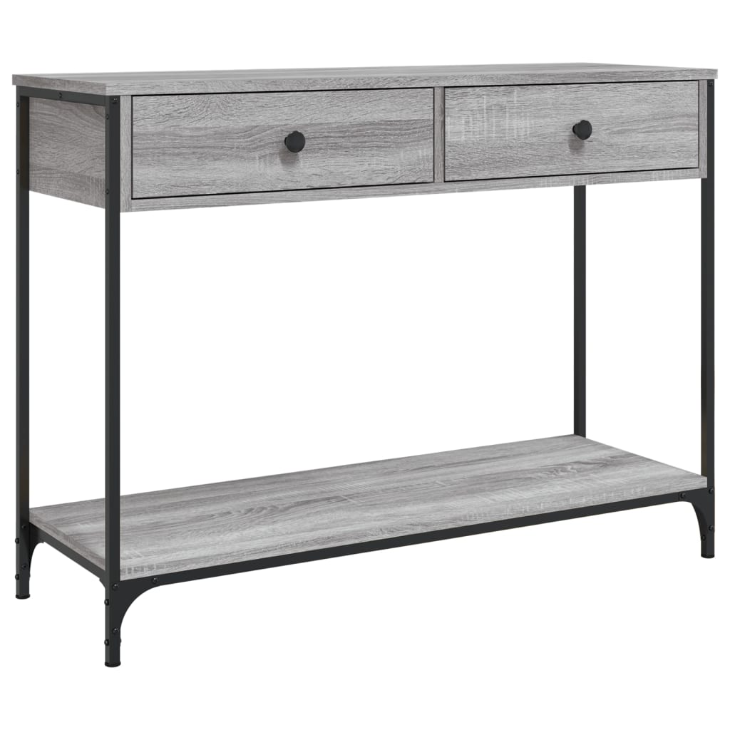 Table console sonoma gris 100x34,5x75 cm bois d'ingénierie Tables d'appoint vidaXL   