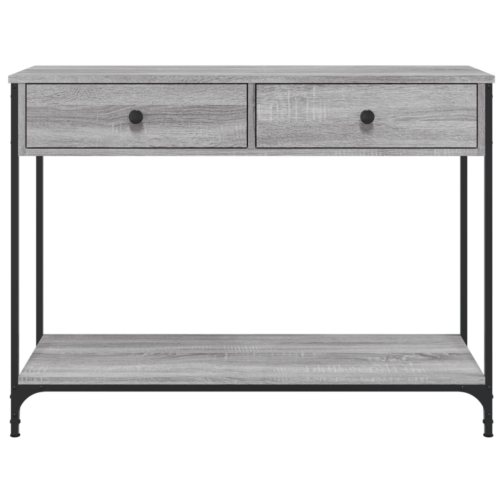 Table console sonoma gris 100x34,5x75 cm bois d'ingénierie Tables d'appoint vidaXL   