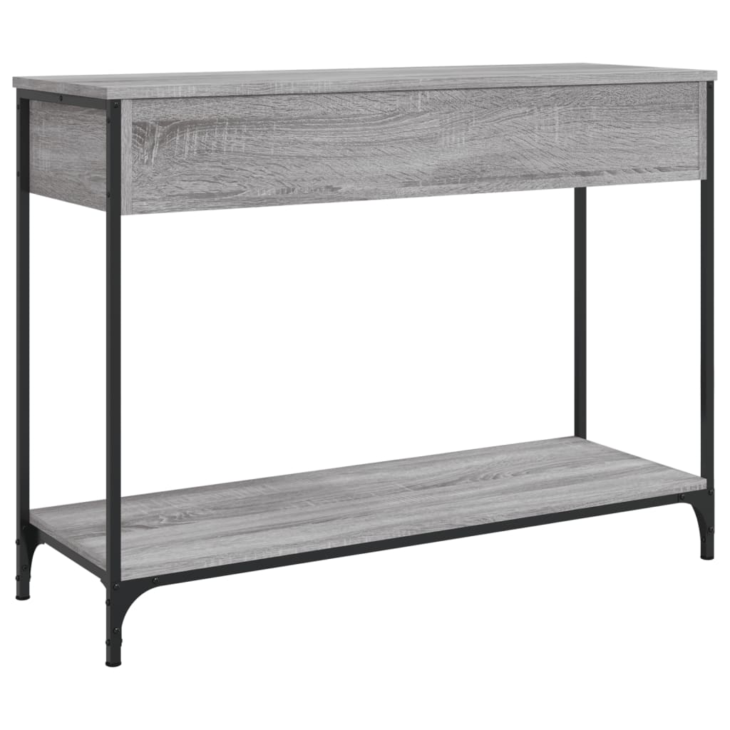 Table console sonoma gris 100x34,5x75 cm bois d'ingénierie Tables d'appoint vidaXL   