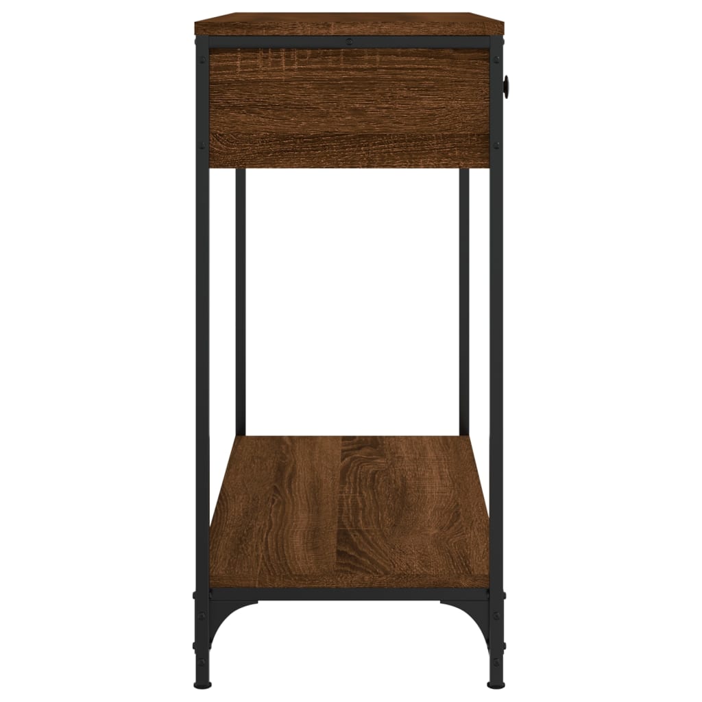 Table console chêne marron 75x34,5x75 cm bois d'ingénierie Tables d'appoint vidaXL   