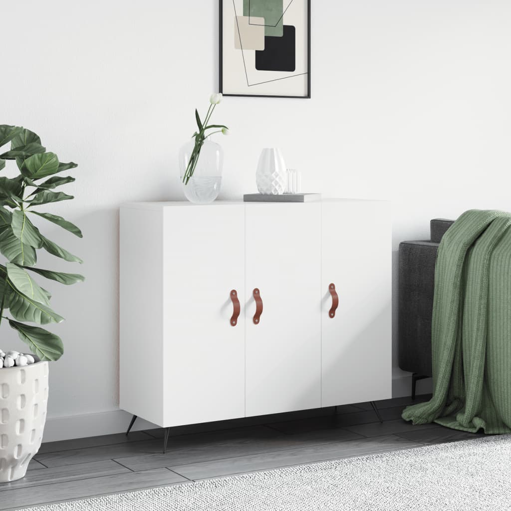 Buffet blanc 90x34x80 cm bois d'ingénierie Buffets & bahuts vidaXL   