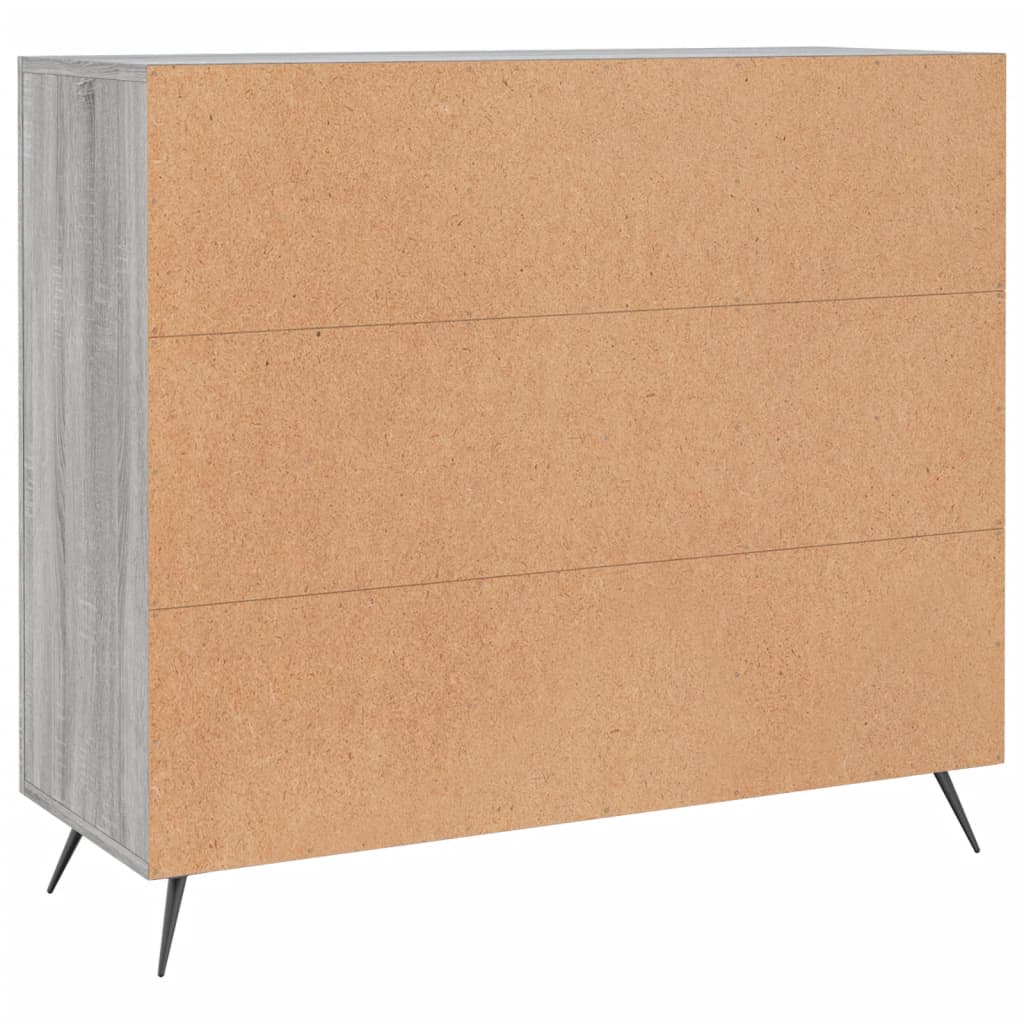 Buffet sonoma gris 90x34x80 cm bois d'ingénierie Buffets & bahuts vidaXL   