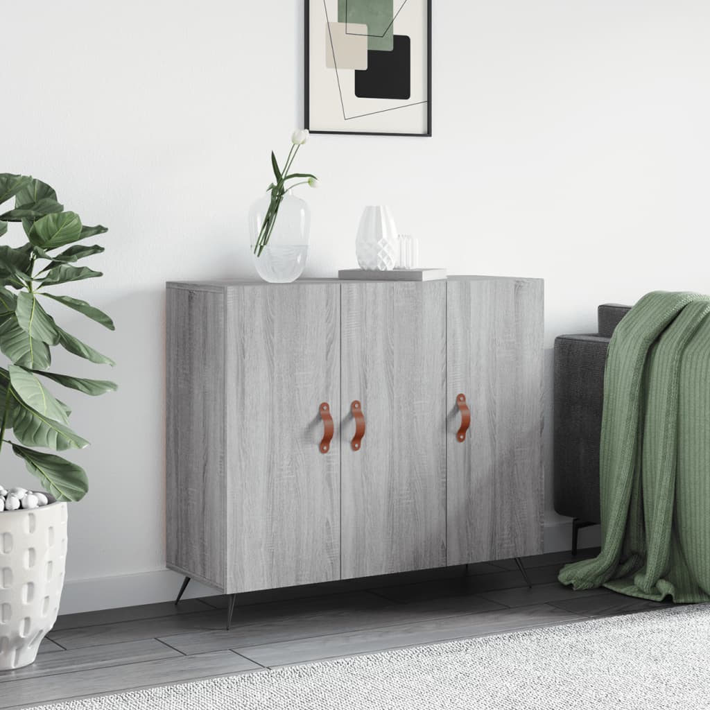 Buffet sonoma gris 90x34x80 cm bois d'ingénierie Buffets & bahuts vidaXL   
