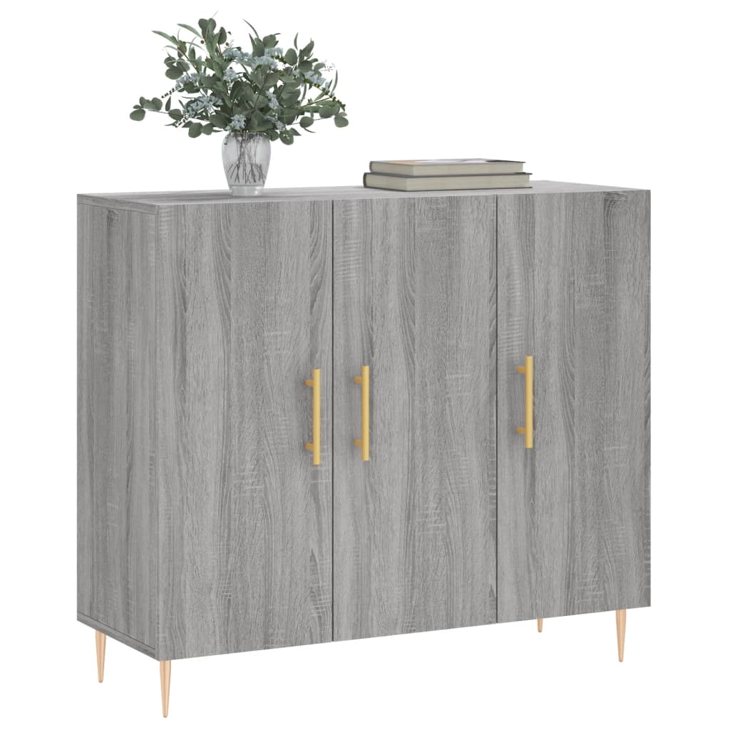 Buffet sonoma gris 90x34x80 cm bois d'ingénierie Buffets & bahuts vidaXL   