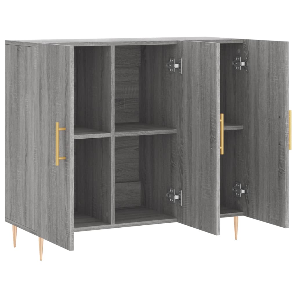 Buffet sonoma gris 90x34x80 cm bois d'ingénierie Buffets & bahuts vidaXL   