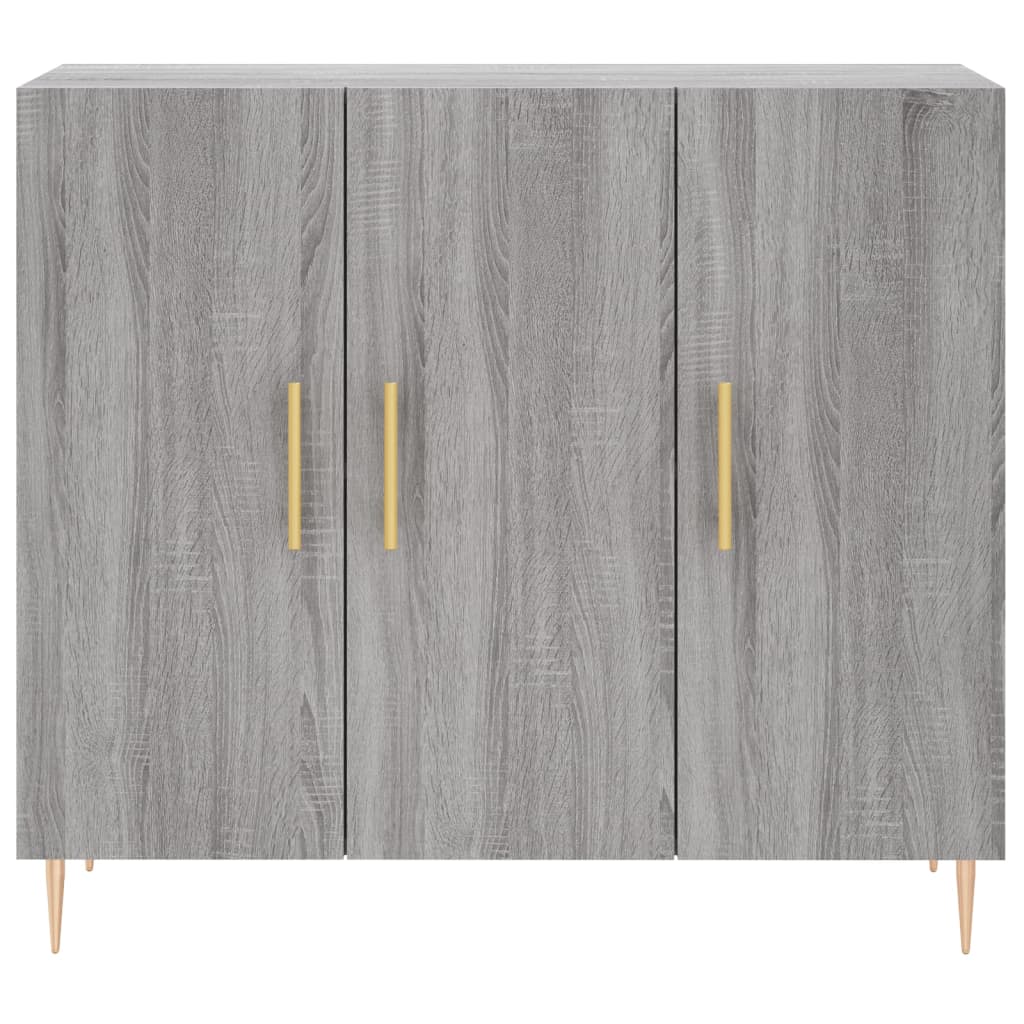Buffet sonoma gris 90x34x80 cm bois d'ingénierie Buffets & bahuts vidaXL   