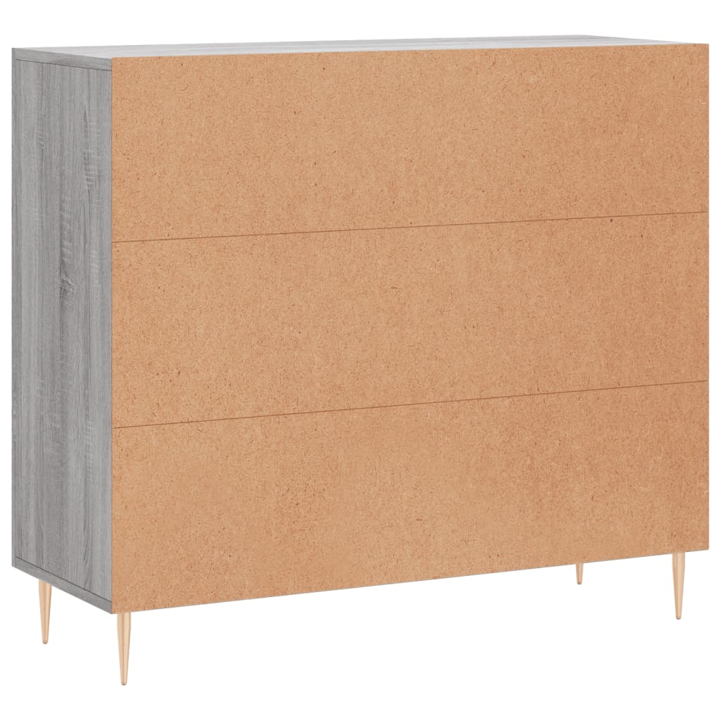 Buffet sonoma gris 90x34x80 cm bois d'ingénierie Buffets & bahuts vidaXL   