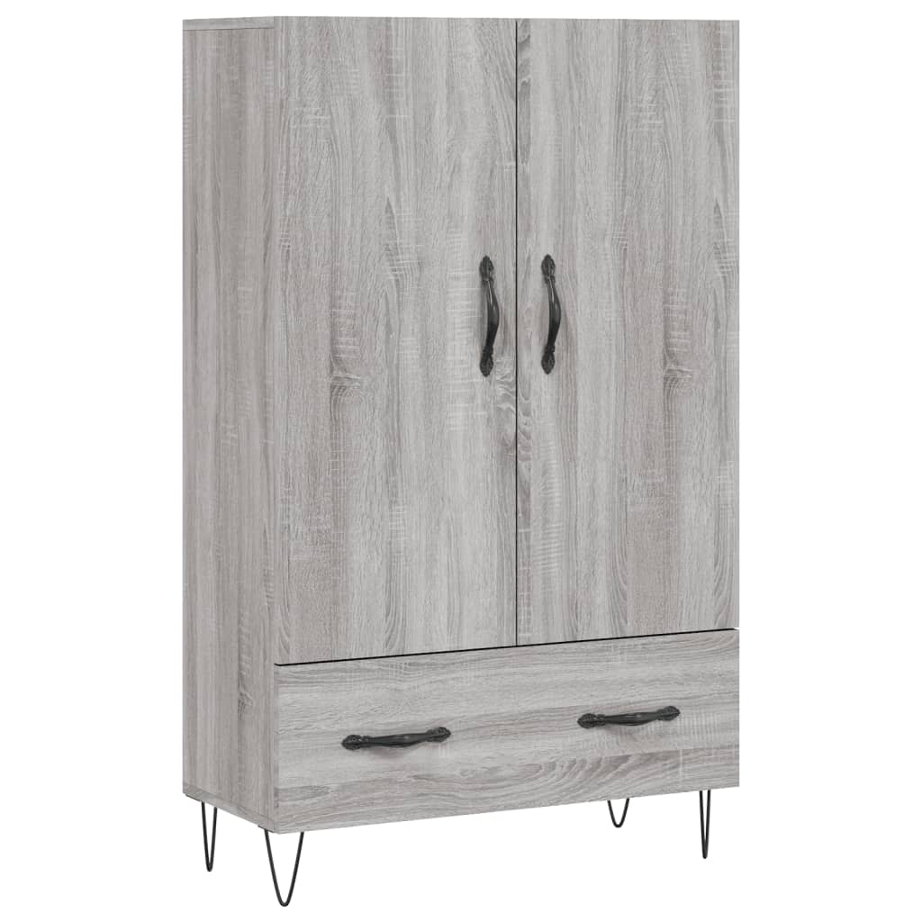 Buffet haut sonoma gris 69,5x31x115 cm bois d'ingénierie Buffets & bahuts vidaXL   