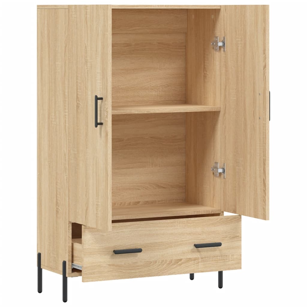 Buffet haut chêne sonoma 69,5x31x115 cm bois d'ingénierie Buffets & bahuts vidaXL   