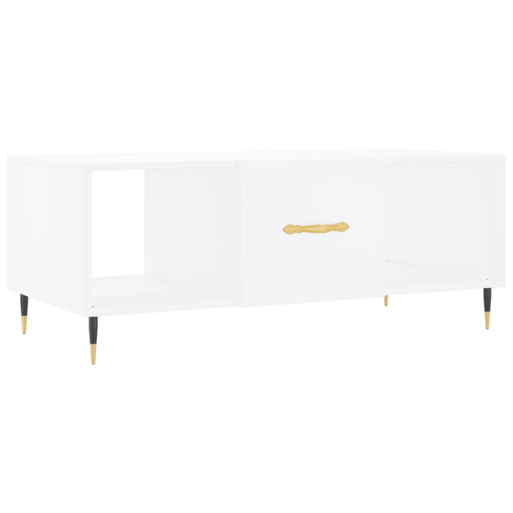 Table basse blanc 102x50x40 cm bois d'ingénierie Tables basses vidaXL   