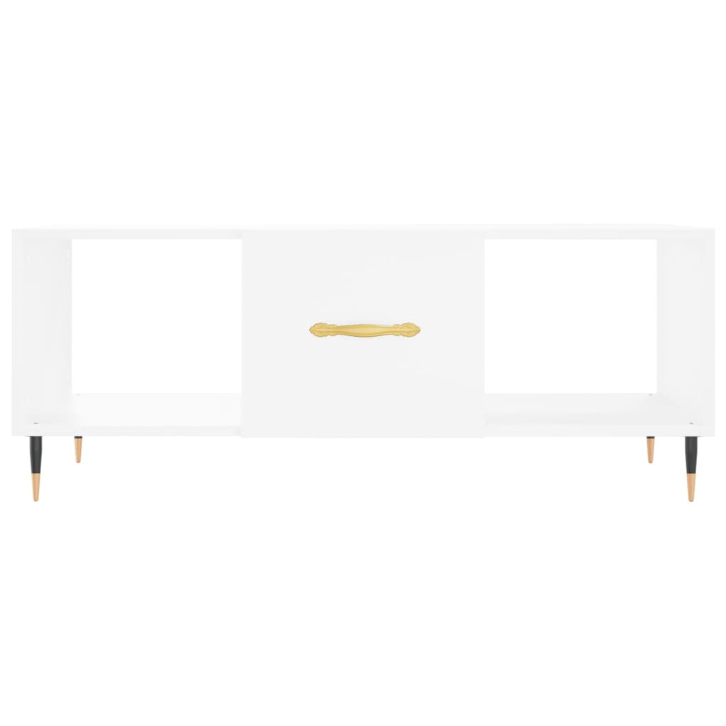 Table basse blanc 102x50x40 cm bois d'ingénierie Tables basses vidaXL   