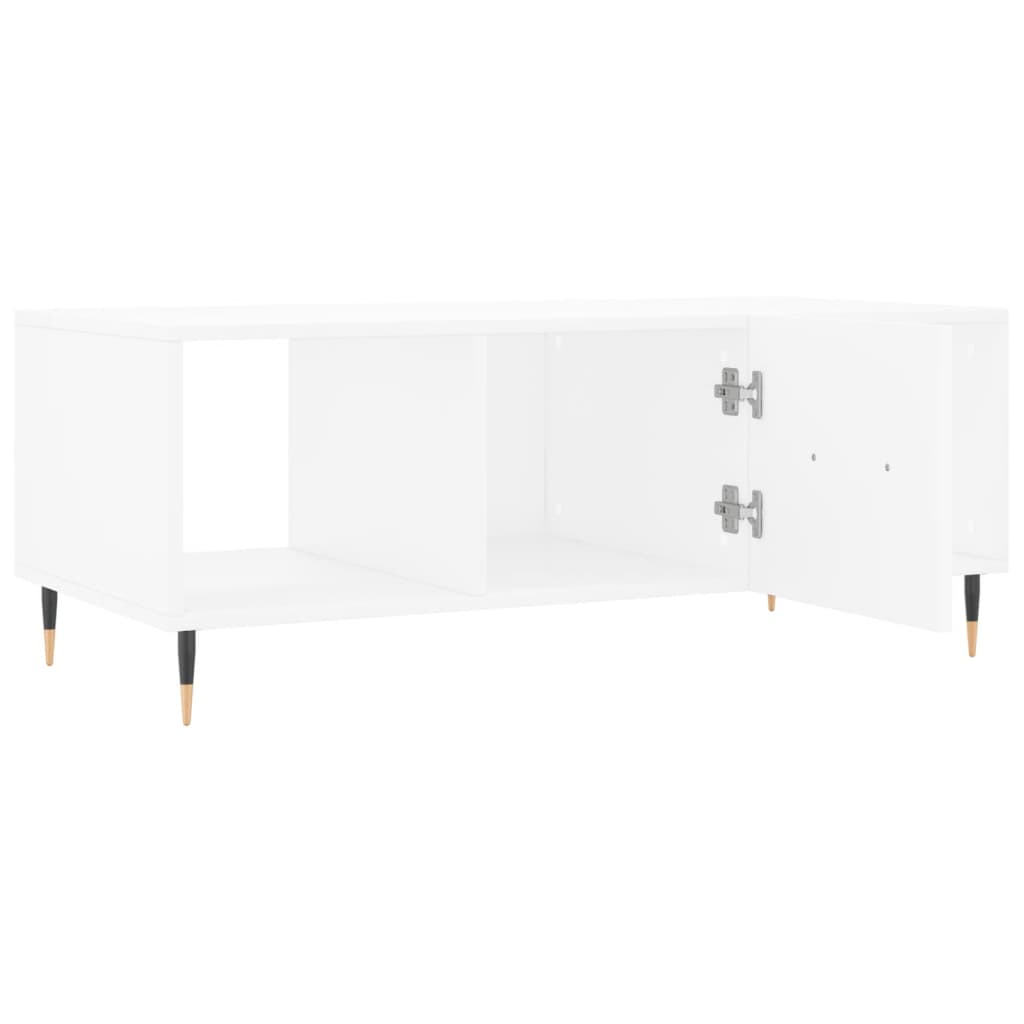 Table basse blanc 102x50x40 cm bois d'ingénierie Tables basses vidaXL   