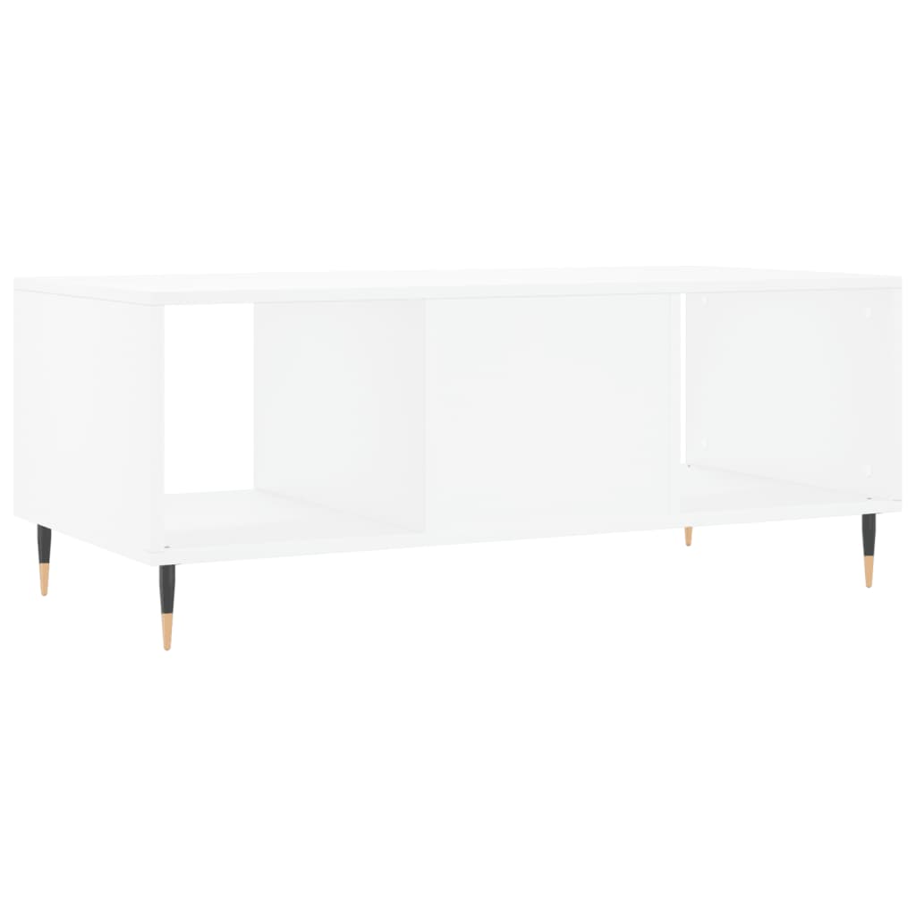 Table basse blanc 102x50x40 cm bois d'ingénierie Tables basses vidaXL   