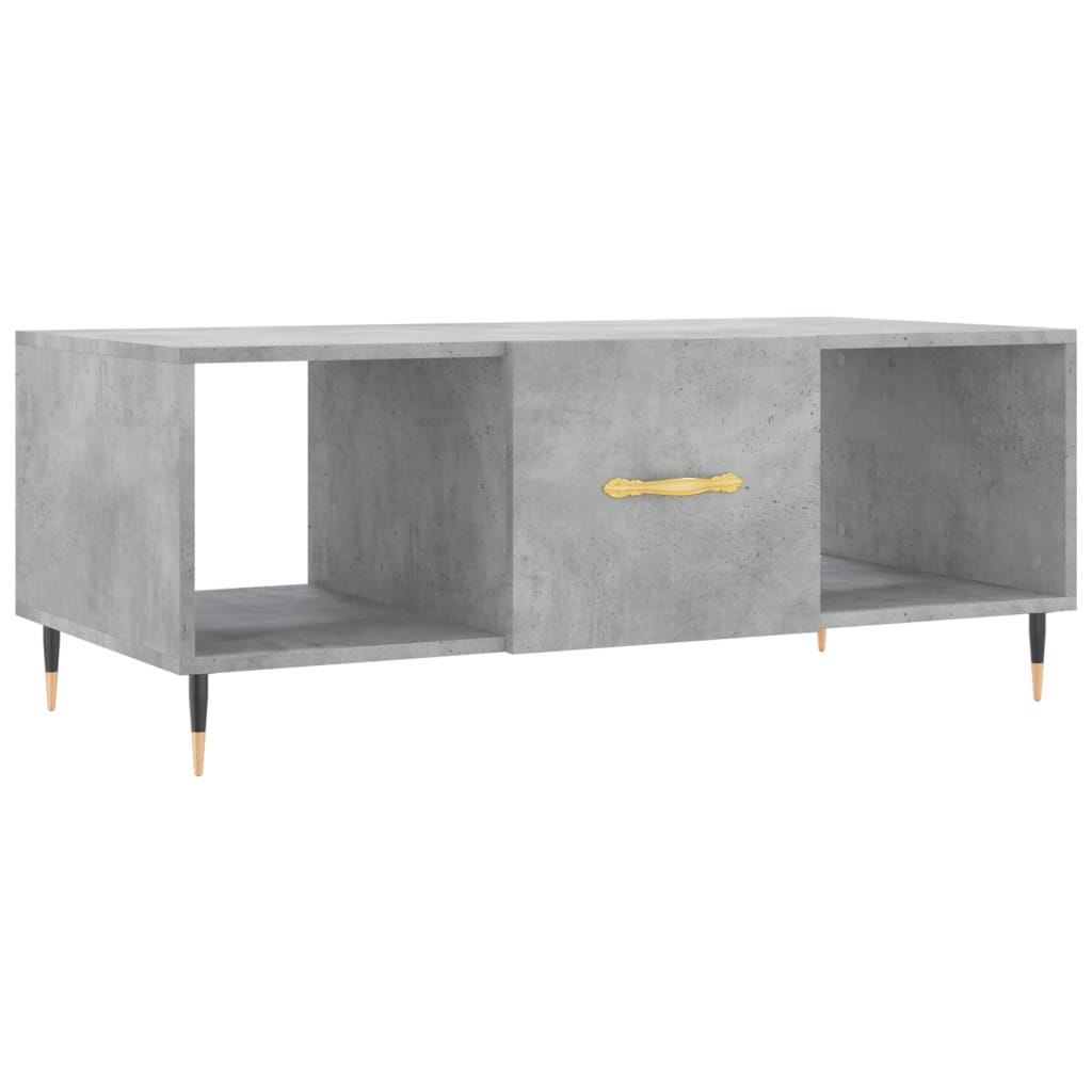 Table basse gris béton 102x50x40 cm bois d'ingénierie Tables basses vidaXL   