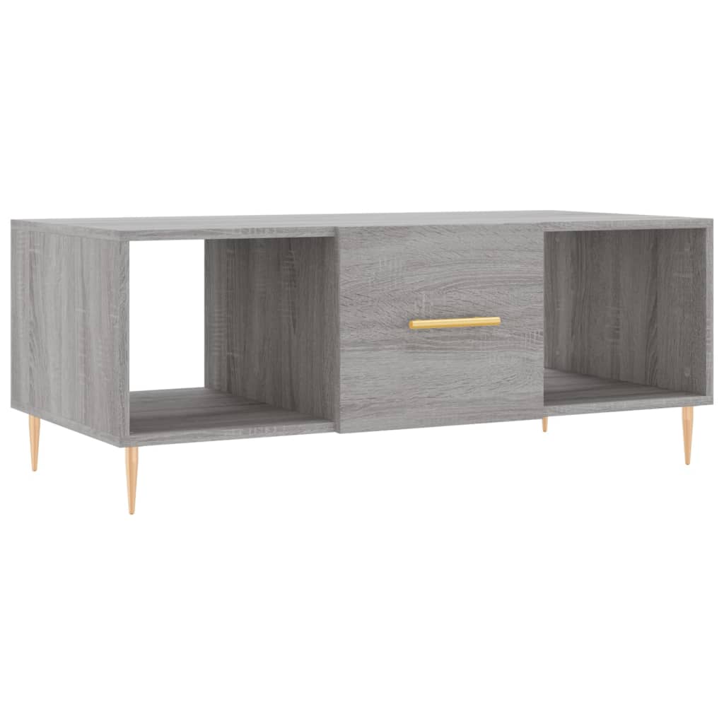 Table basse sonoma gris 102x50x40 cm bois d'ingénierie Tables basses vidaXL   