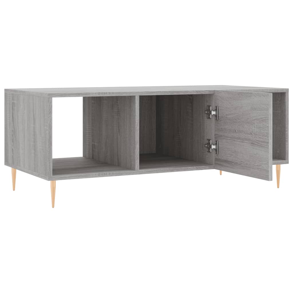 Table basse sonoma gris 102x50x40 cm bois d'ingénierie Tables basses vidaXL   
