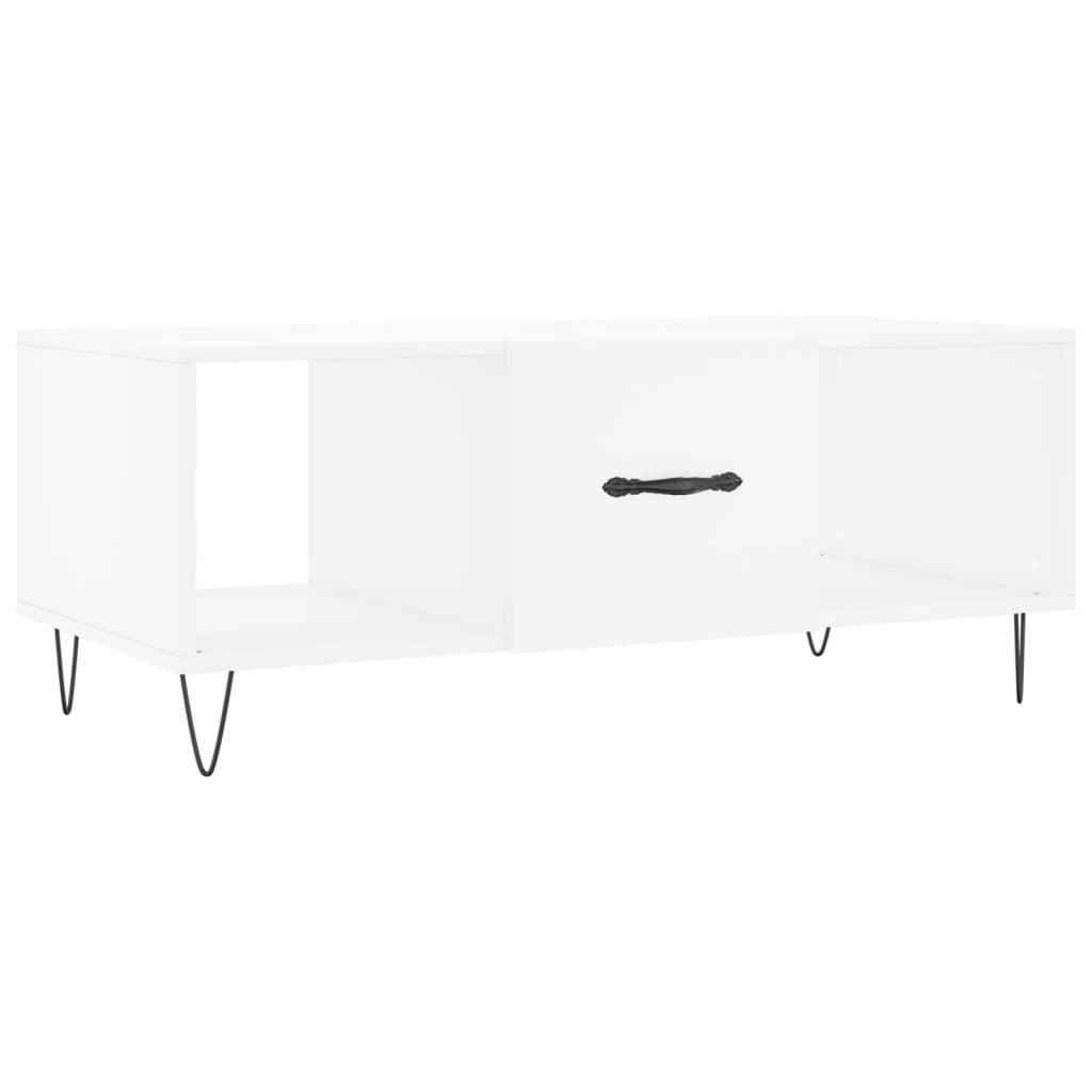 Table basse blanc 102x50x40 cm bois d'ingénierie Tables basses vidaXL   
