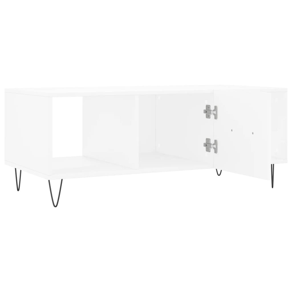 Table basse blanc 102x50x40 cm bois d'ingénierie Tables basses vidaXL   