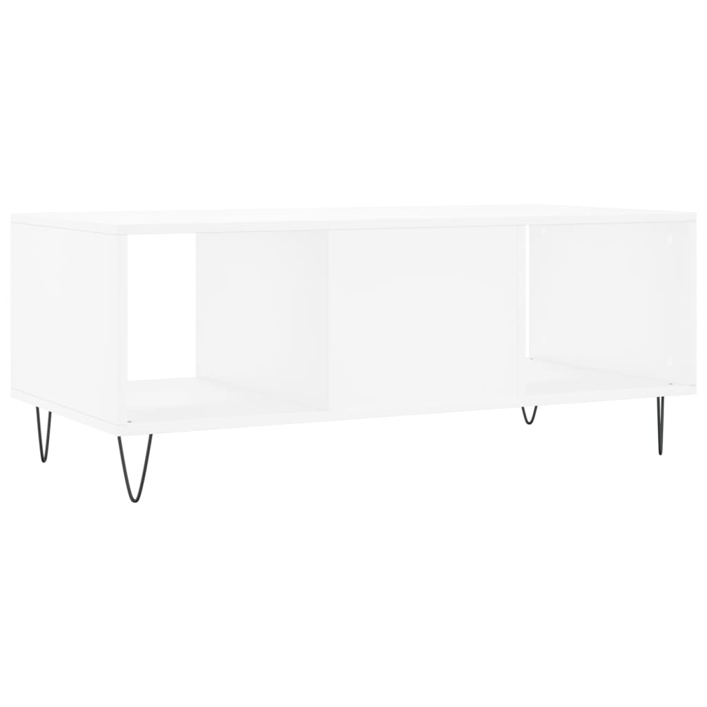 Table basse blanc 102x50x40 cm bois d'ingénierie Tables basses vidaXL   