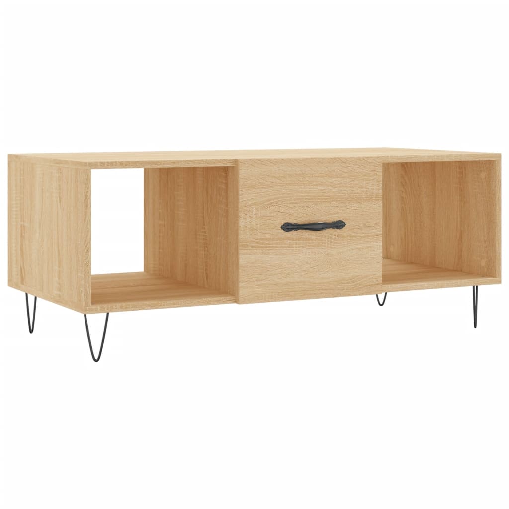 Table basse chêne sonoma 102x50x40 cm bois d'ingénierie Tables basses vidaXL   