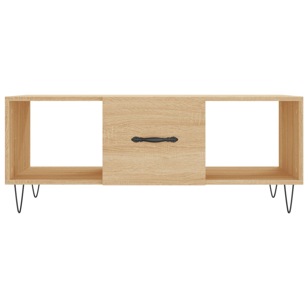 Table basse chêne sonoma 102x50x40 cm bois d'ingénierie Tables basses vidaXL   