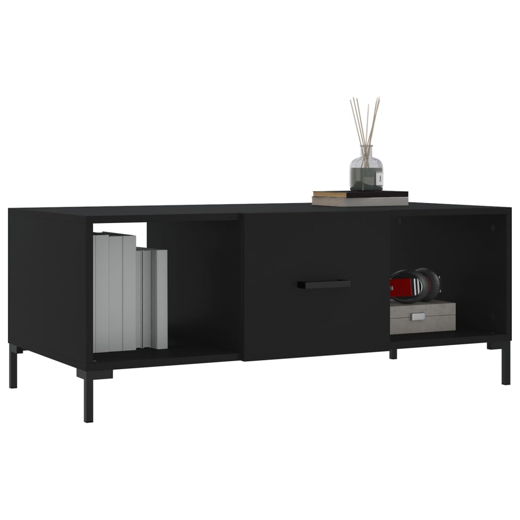 Table basse noir 102x50x40 cm bois d'ingénierie Tables basses vidaXL   