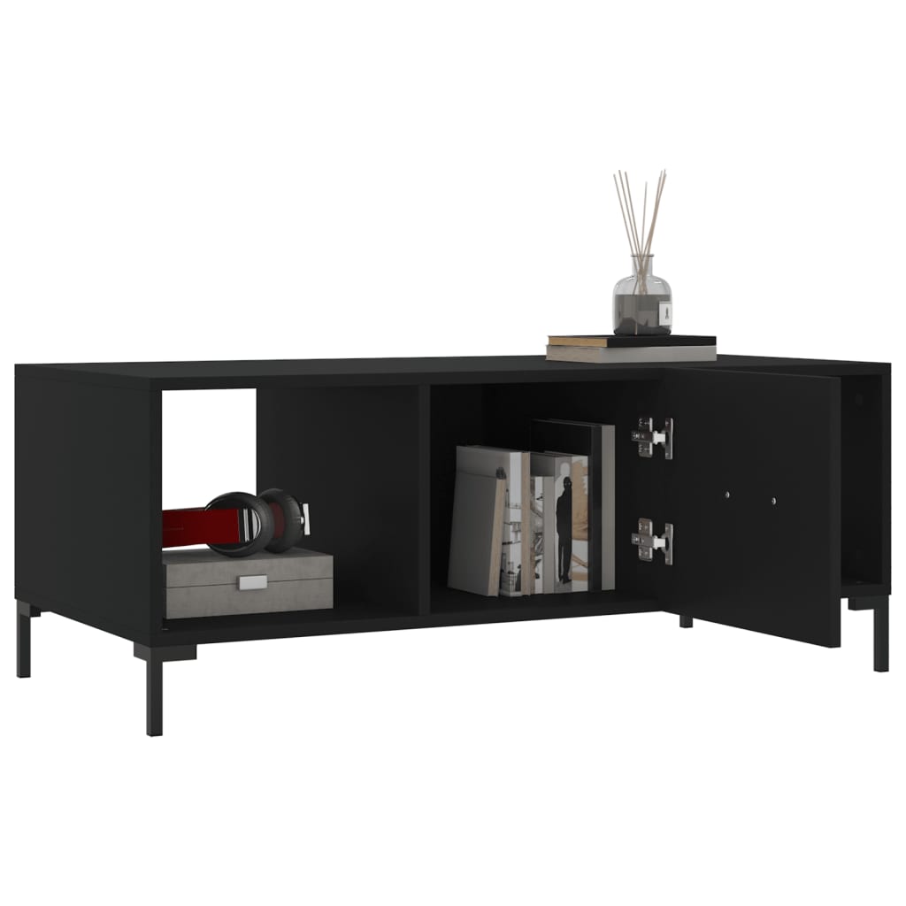Table basse noir 102x50x40 cm bois d'ingénierie Tables basses vidaXL   
