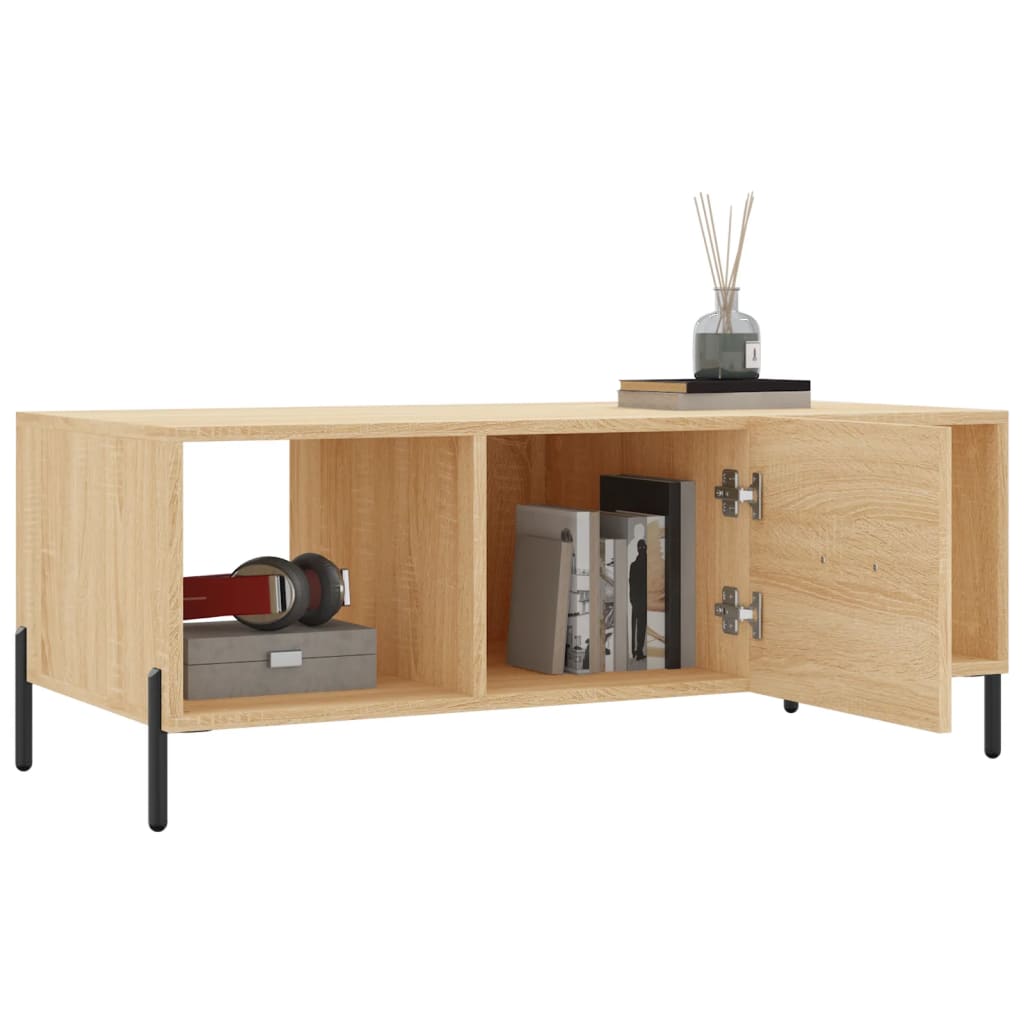 Table basse chêne sonoma 102x50x40 cm bois d'ingénierie Tables basses vidaXL   