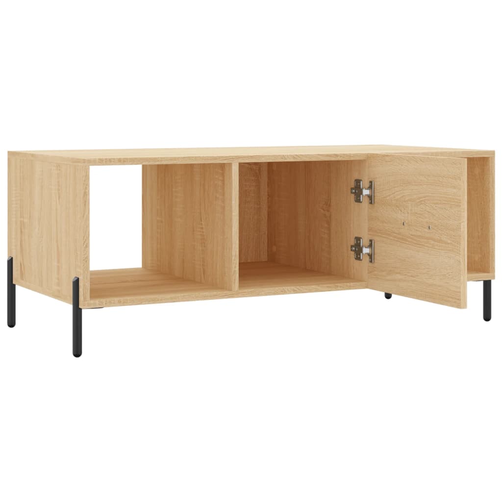Table basse chêne sonoma 102x50x40 cm bois d'ingénierie Tables basses vidaXL   