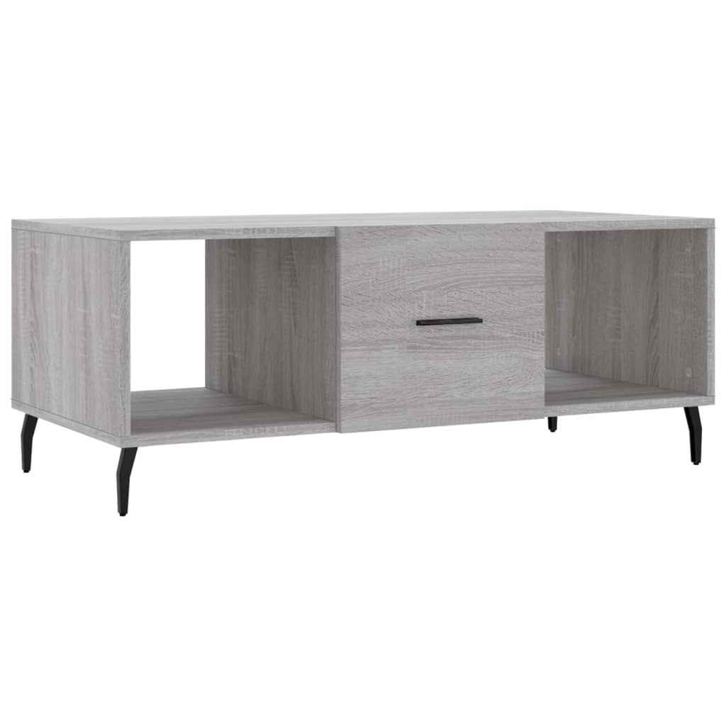 Table basse sonoma gris 102x50x40 cm bois d'ingénierie Tables basses vidaXL   