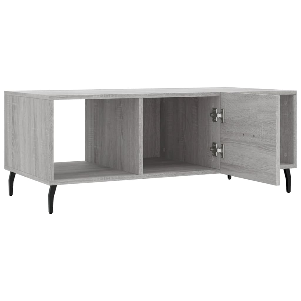 Table basse sonoma gris 102x50x40 cm bois d'ingénierie Tables basses vidaXL   