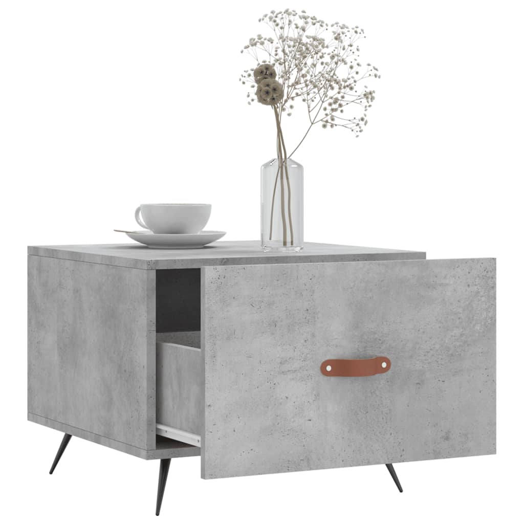 Table basse gris béton 50x50x40 cm bois d'ingénierie Tables basses vidaXL   
