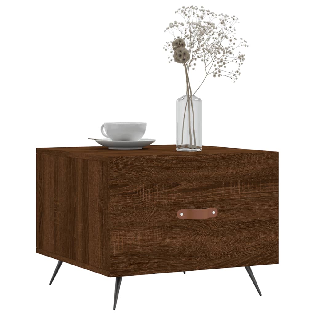 Tables basses 2 pcs chêne marron 50x50x40 cm bois d'ingénierie Tables basses vidaXL   