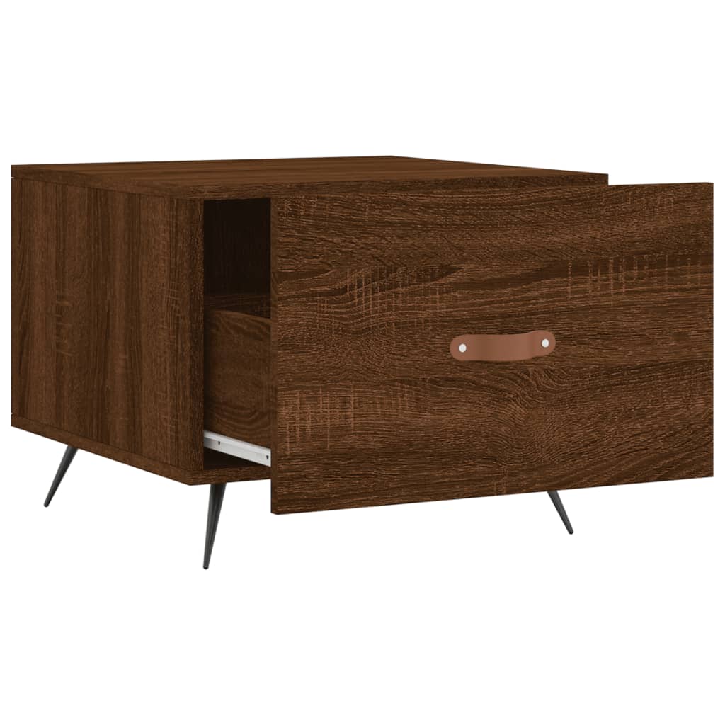 Tables basses 2 pcs chêne marron 50x50x40 cm bois d'ingénierie Tables basses vidaXL   