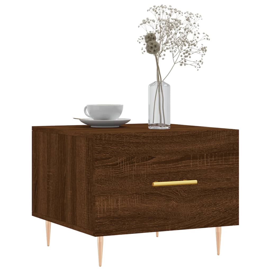Tables basses 2 pcs chêne marron 50x50x40 cm bois d'ingénierie Tables basses vidaXL   