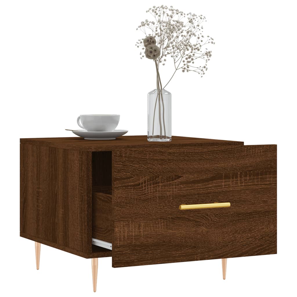 Tables basses 2 pcs chêne marron 50x50x40 cm bois d'ingénierie Tables basses vidaXL   