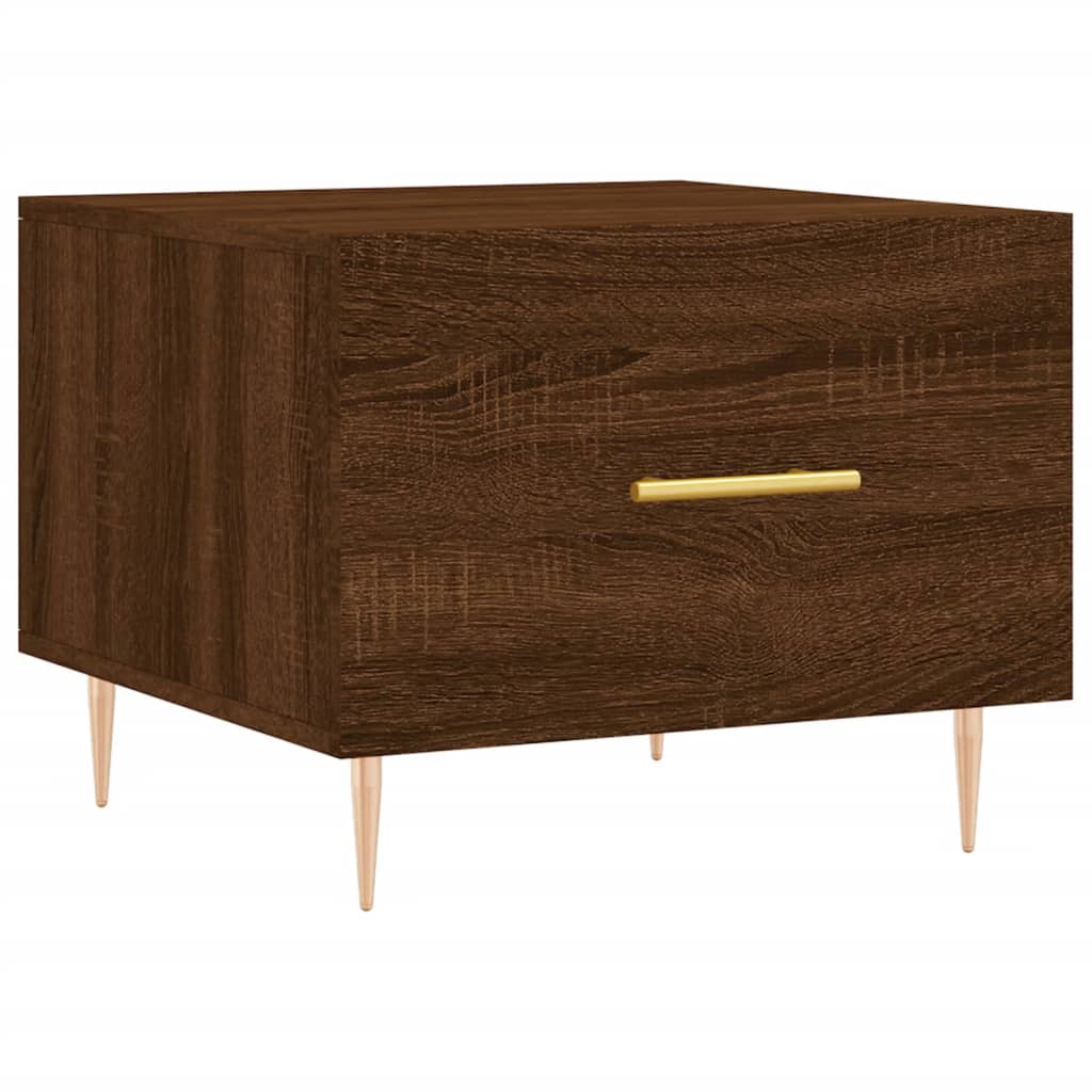 Tables basses 2 pcs chêne marron 50x50x40 cm bois d'ingénierie Tables basses vidaXL   