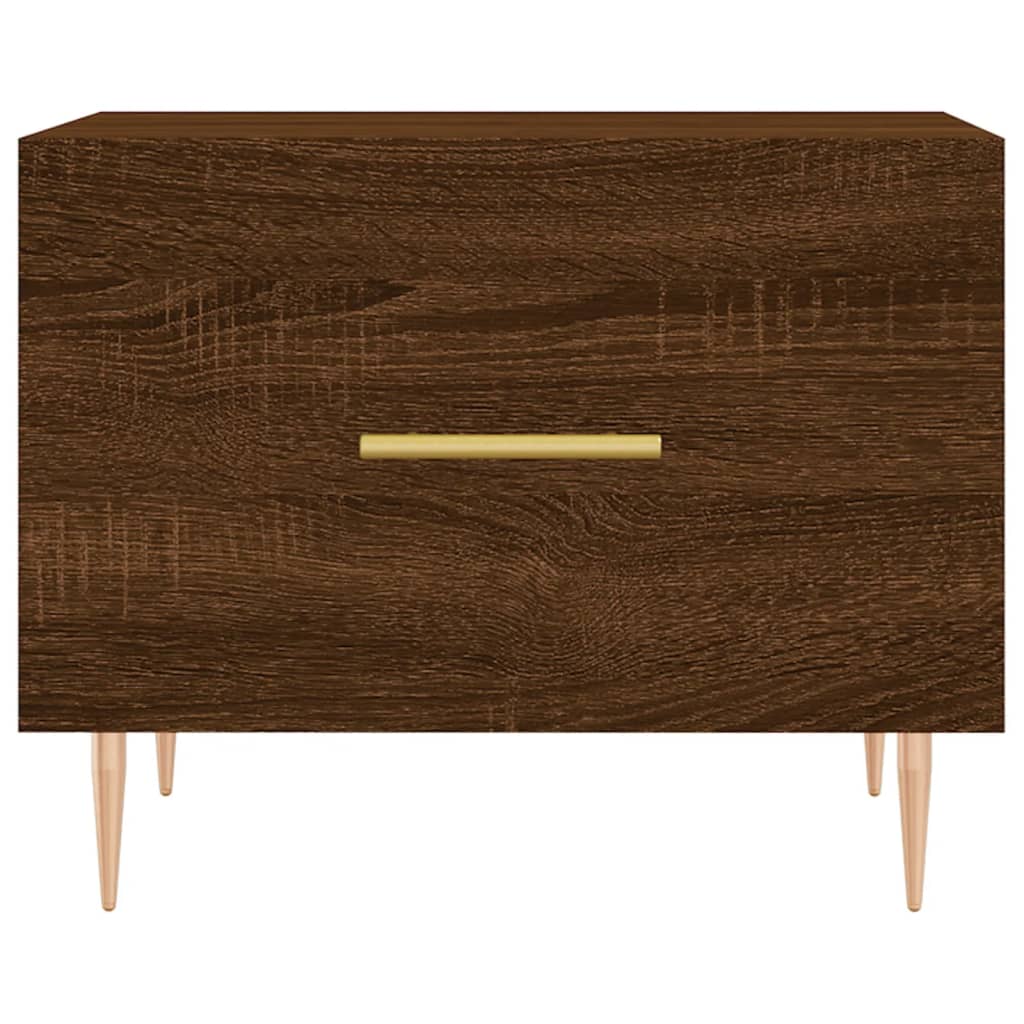 Tables basses 2 pcs chêne marron 50x50x40 cm bois d'ingénierie Tables basses vidaXL   