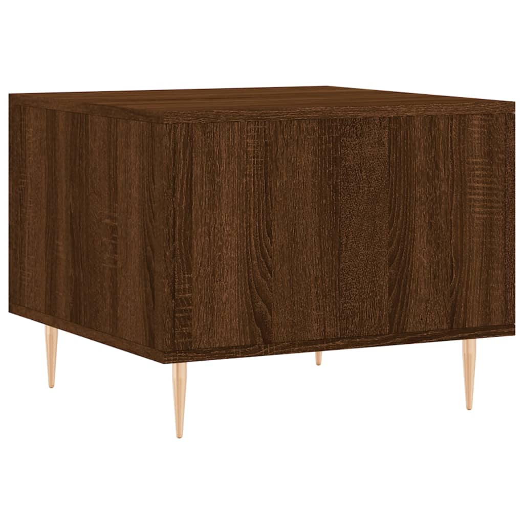 Tables basses 2 pcs chêne marron 50x50x40 cm bois d'ingénierie Tables basses vidaXL   