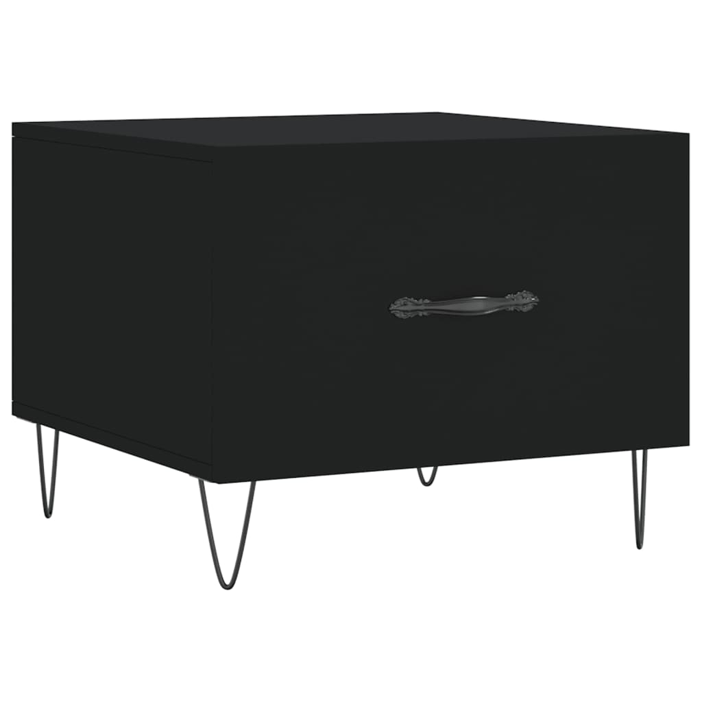 Table basse Noir 50x50x40 cm Bois d'ingénierie Tables basses vidaXL   