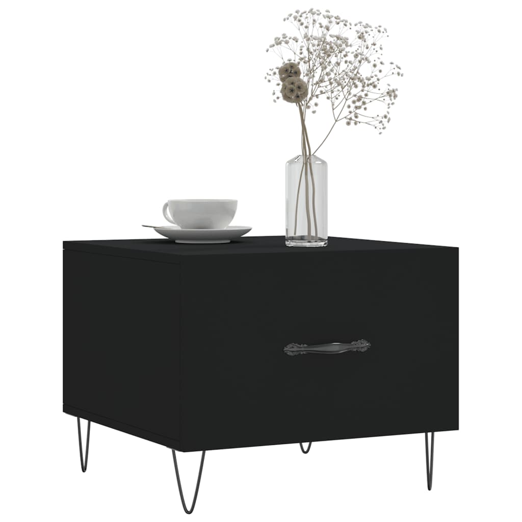 Table basse Noir 50x50x40 cm Bois d'ingénierie Tables basses vidaXL   
