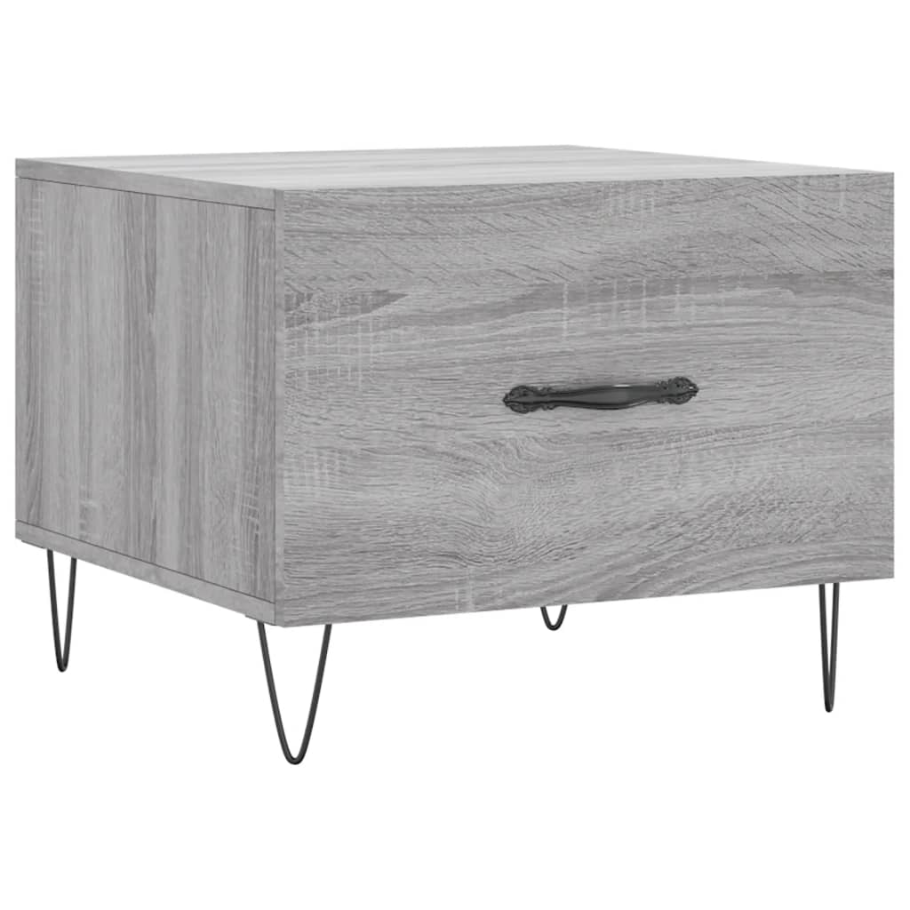Table basse Sonoma gris 50x50x40 cm Bois d'ingénierie Tables basses vidaXL   