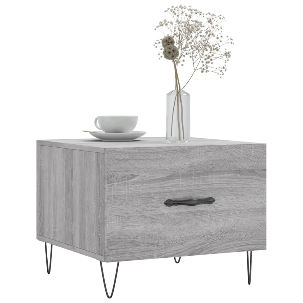 Table basse Sonoma gris 50x50x40 cm Bois d'ingénierie Tables basses vidaXL   