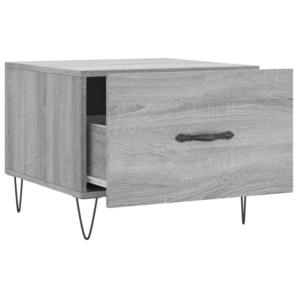 Table basse Sonoma gris 50x50x40 cm Bois d'ingénierie Tables basses vidaXL   