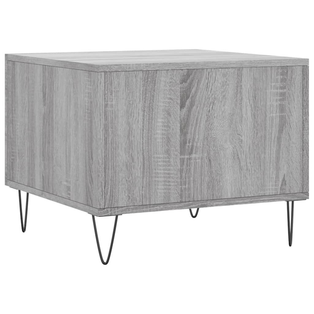 Table basse Sonoma gris 50x50x40 cm Bois d'ingénierie Tables basses vidaXL   