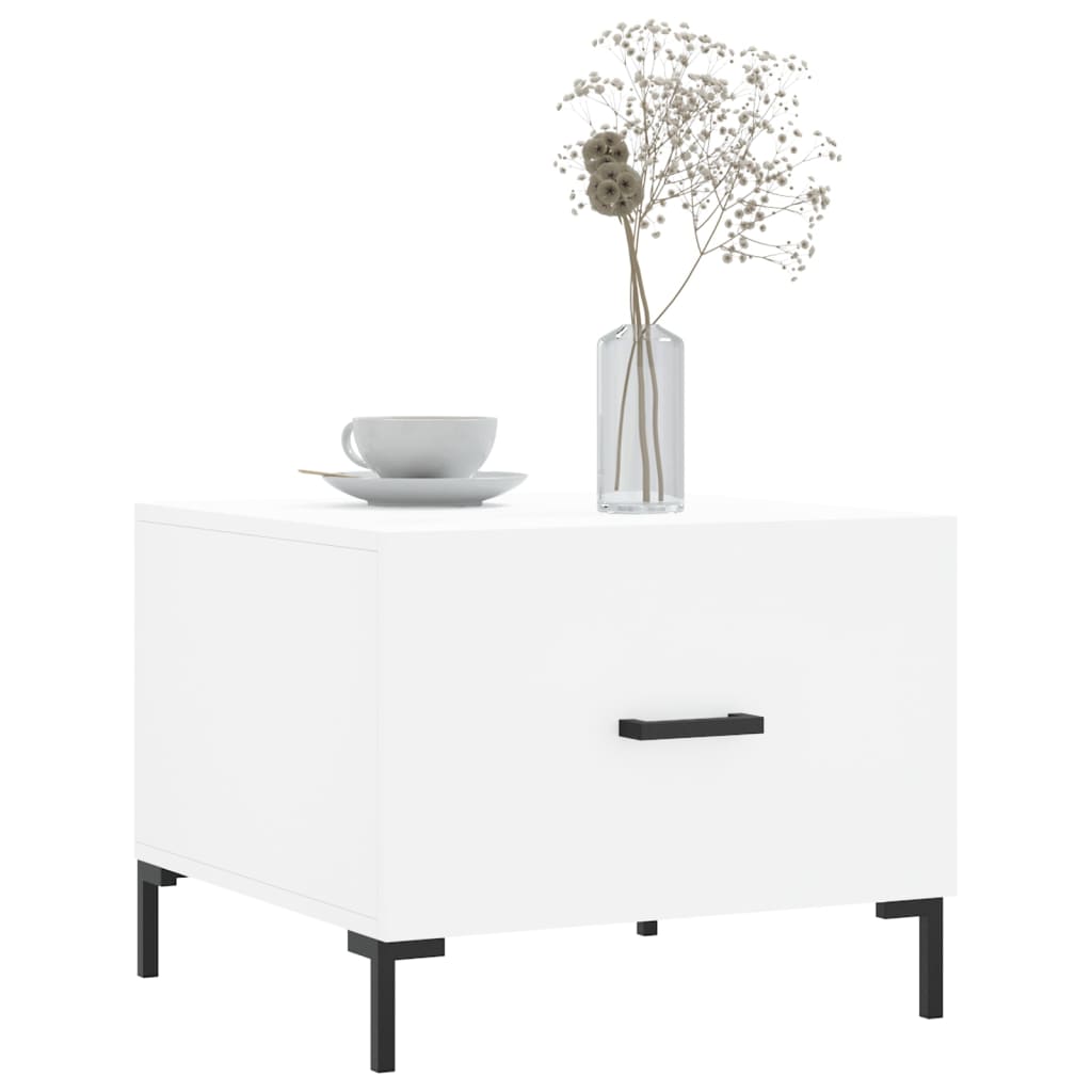 Table basse blanc 50x50x40 cm bois d'ingénierie Tables basses vidaXL   