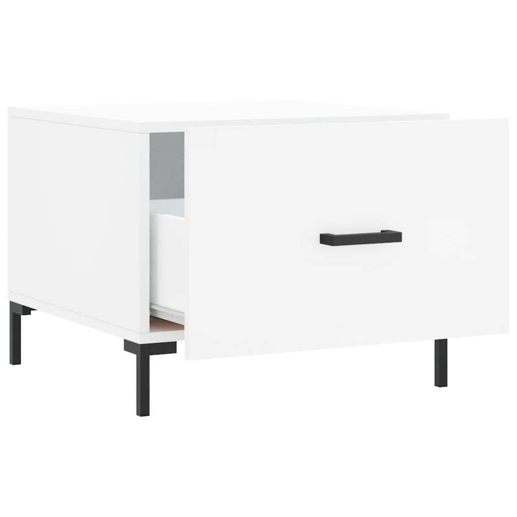 Table basse blanc 50x50x40 cm bois d'ingénierie Tables basses vidaXL   