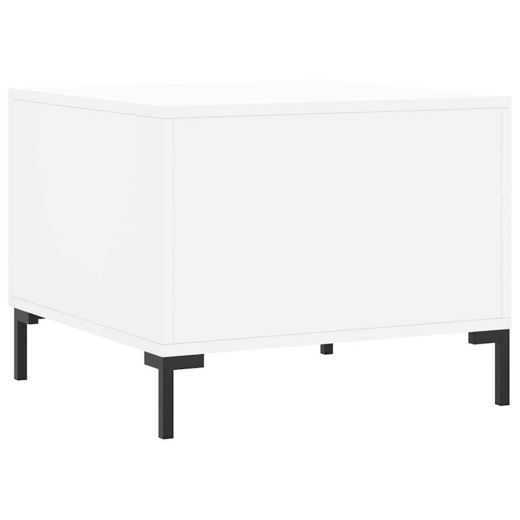 Table basse blanc 50x50x40 cm bois d'ingénierie Tables basses vidaXL   